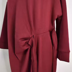 Klänning med Knyt Minna VINRÖD - Camicia