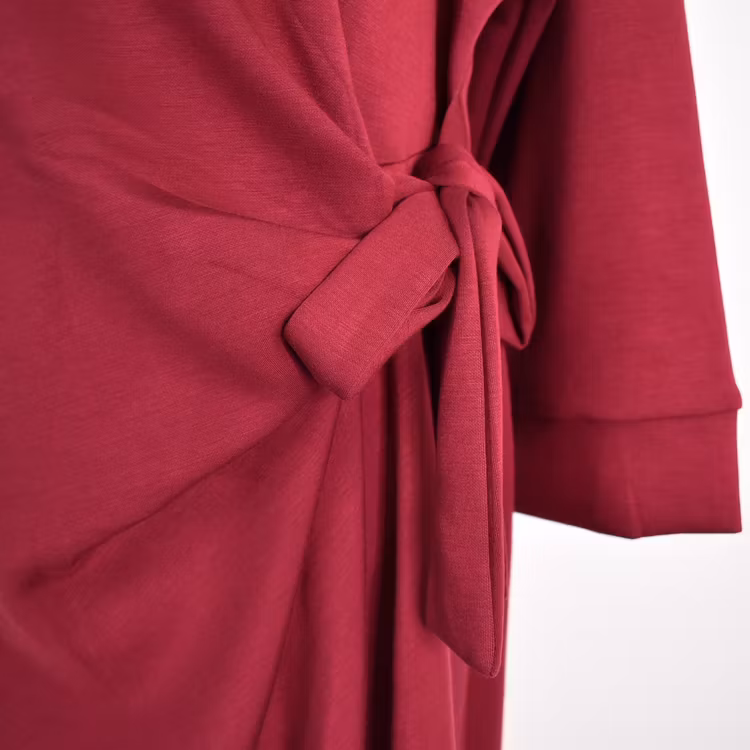 Klänning med Knyt Minna VINRÖD - Camicia