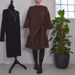 Klänning med Knyt Minna BRUN - Camicia