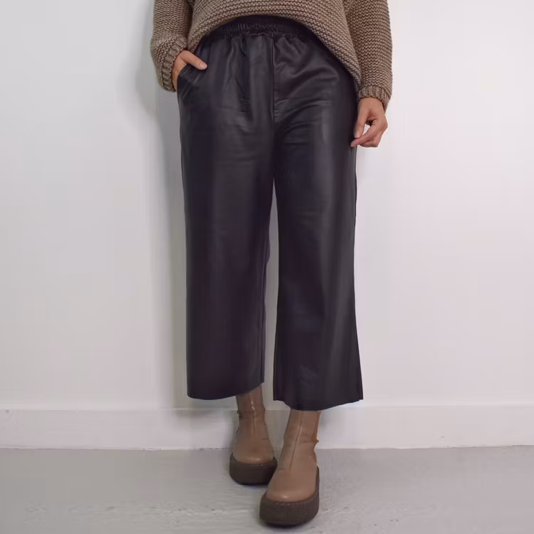 Vid Byxa Konstskinn Winnie SVART - Camicia