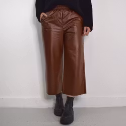 Vid Byxa Konstskinn Winnie BRUN - Camicia