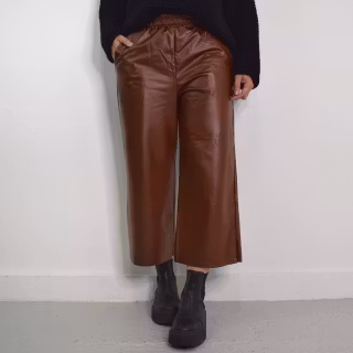 Vid Byxa Konstskinn Winnie BRUN - Camicia