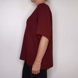 Finstickad Ponchotröja Sia WINE - Marta du Chateau