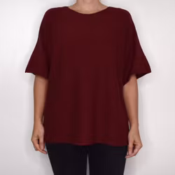 Finstickad Ponchotröja Sia WINE - Marta du Chateau
