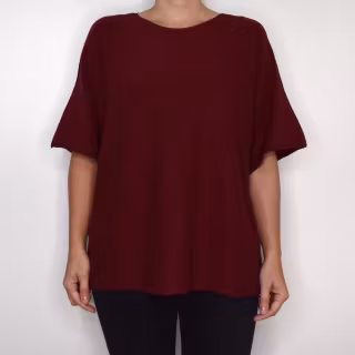 Finstickad Ponchotröja Sia WINE - Marta du Chateau
