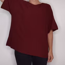 Finstickad Ponchotröja Sia WINE - Marta du Chateau