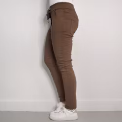 Stretchig Byxa Alva MÖRK TAUPE