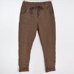 Stretchig Byxa Alva MÖRK TAUPE