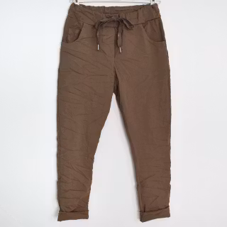Stretchig Byxa Alva MÖRK TAUPE