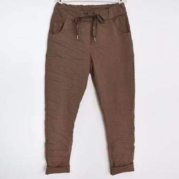 Stretchig Byxa Alva MÖRK TAUPE