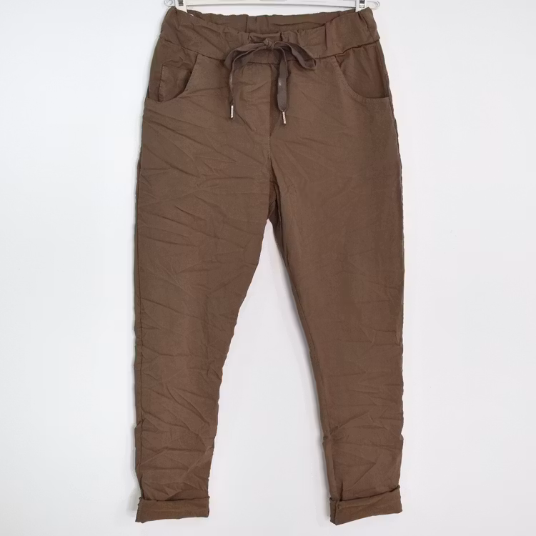 Stretchig Byxa Alva MÖRK TAUPE