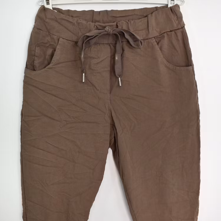 Stretchig Byxa Alva MÖRK TAUPE