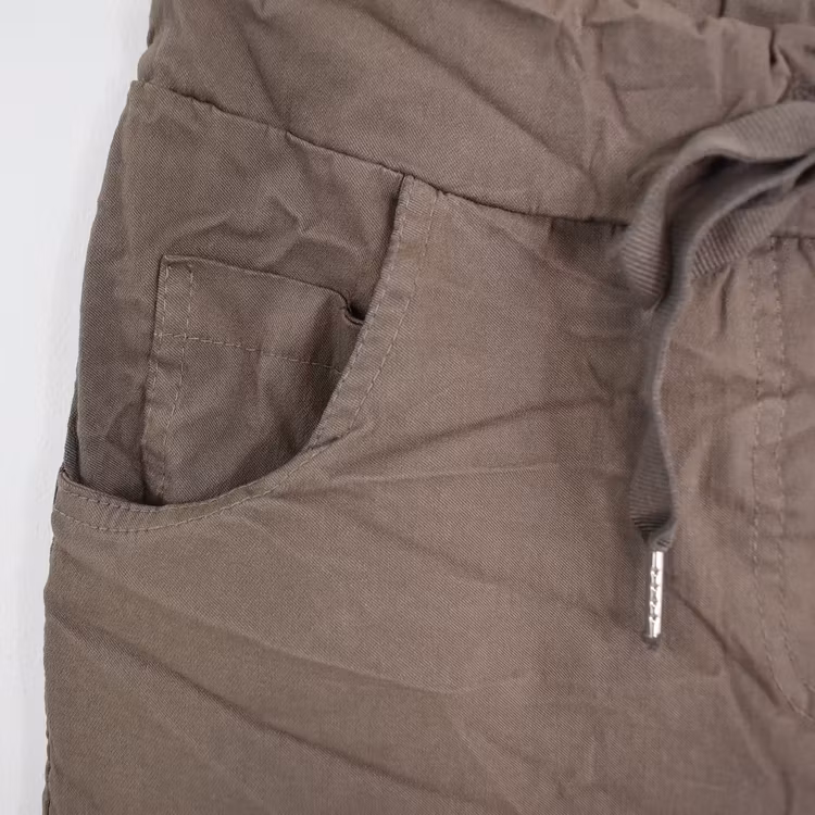 Stretchig Byxa Alva MÖRK TAUPE