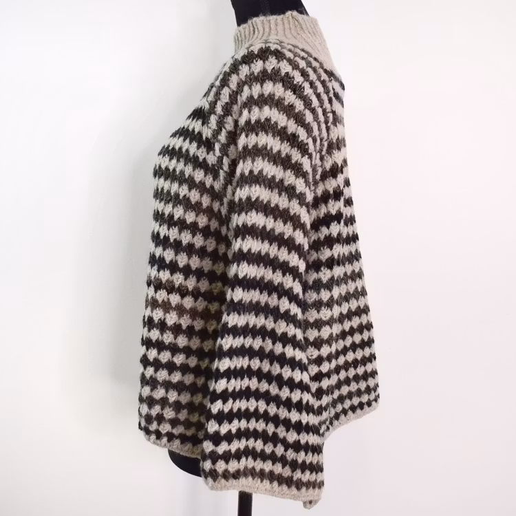 Stickad tröja Fatima BEIGE - Marta du Chateau