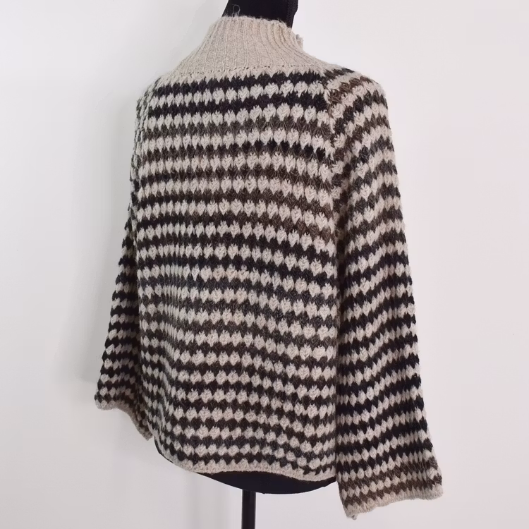 Stickad tröja Fatima BEIGE - Marta du Chateau