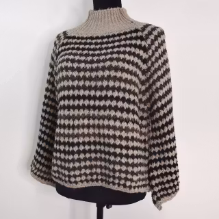 Stickad tröja Fatima BEIGE - Marta du Chateau