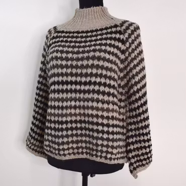 Stickad tröja Fatima BEIGE - Marta du Chateau