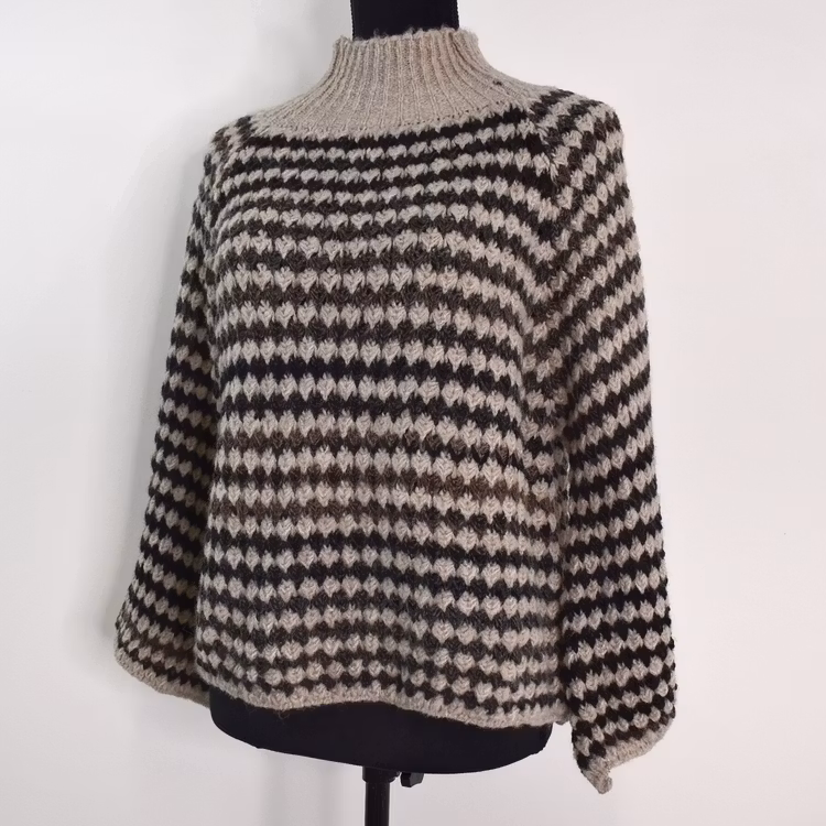 Stickad tröja Fatima BEIGE - Marta du Chateau