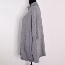 Finstickad Tröja Over Sized GRIGIO MEDIO