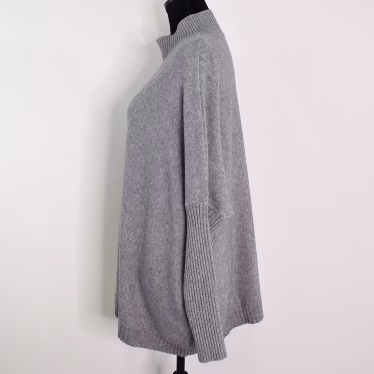 Finstickad Tröja Over Sized GRIGIO MEDIO