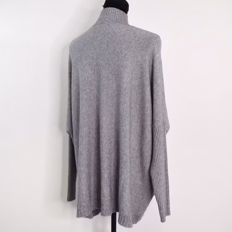 Finstickad Tröja Over Sized GRIGIO MEDIO