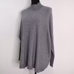 Finstickad Tröja Over Sized GRIGIO MEDIO
