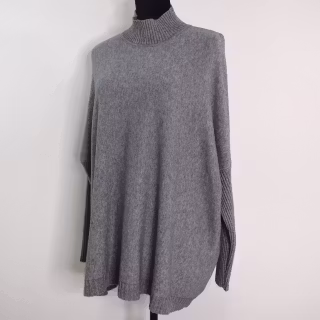 Finstickad Tröja Over Sized GRIGIO MEDIO