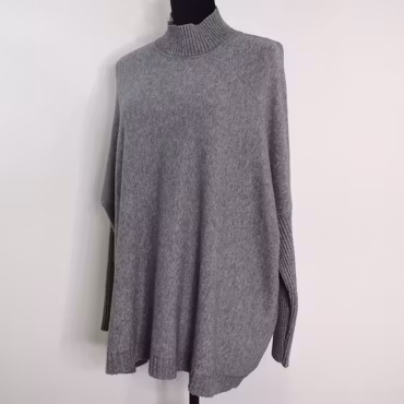Finstickad Tröja Over Sized GRIGIO MEDIO
