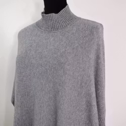 Finstickad Tröja Over Sized GRIGIO MEDIO
