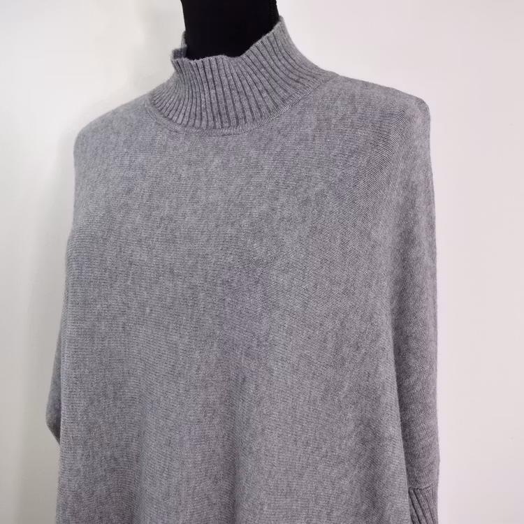 Finstickad Tröja Over Sized GRIGIO MEDIO