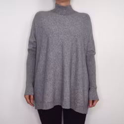 Finstickad Tröja Over Sized GRIGIO MEDIO