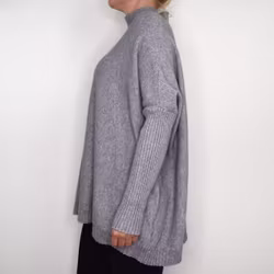 Finstickad Tröja Over Sized GRIGIO MEDIO