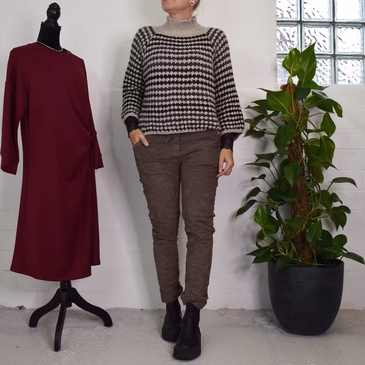 Stickad tröja Fatima BEIGE - Marta du Chateau
