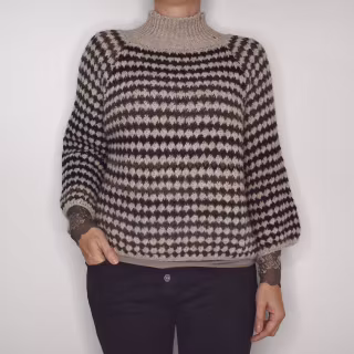 Stickad tröja Fatima BEIGE - Marta du Chateau