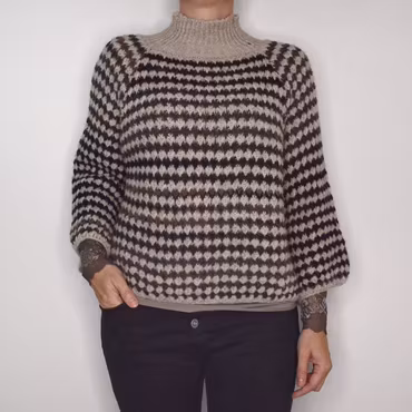 Stickad tröja Fatima BEIGE - Marta du Chateau