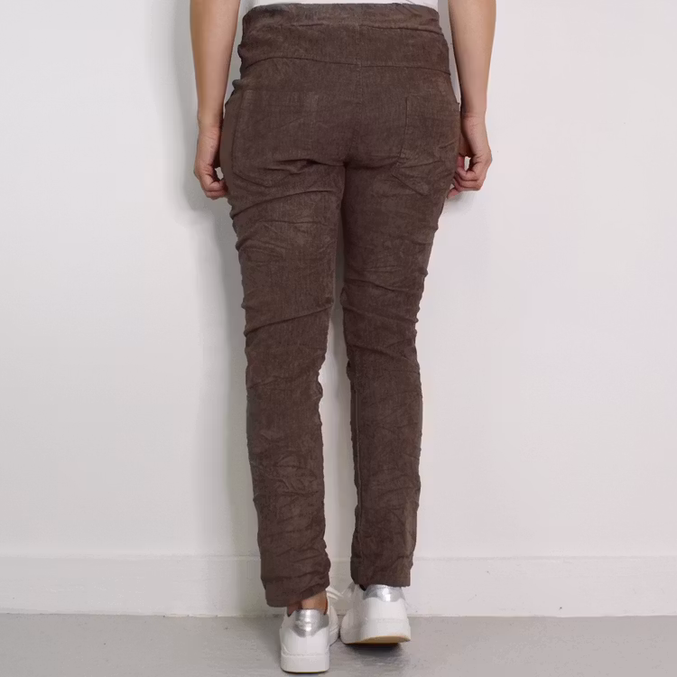 Stretchig Byxa Cord Pecan FANGO - Marta du Chateau