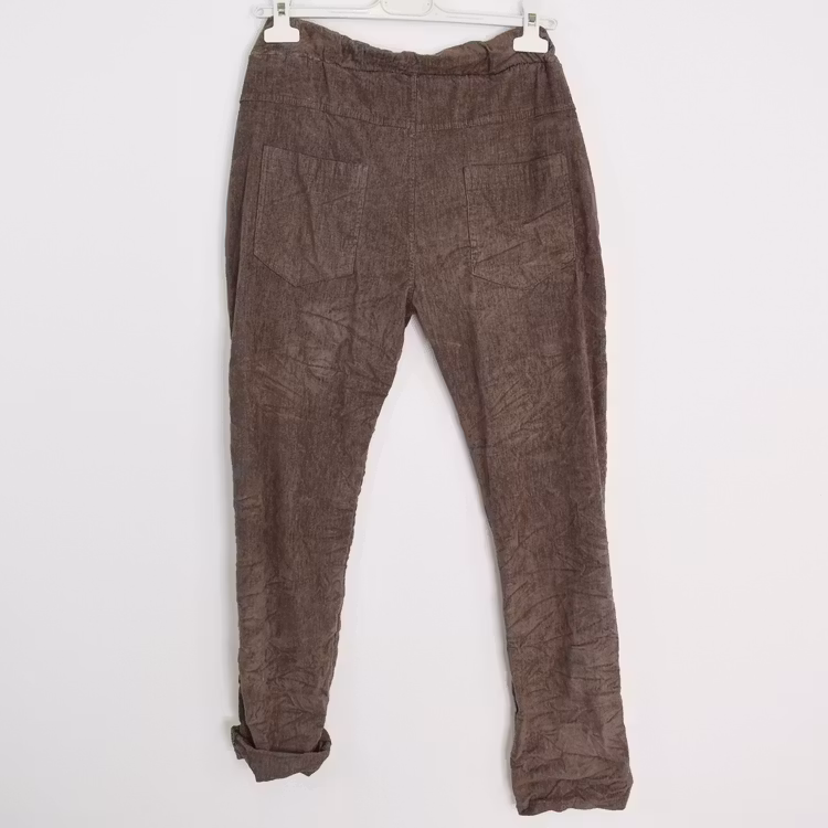 Stretchig Byxa Cord Pecan FANGO - Marta du Chateau