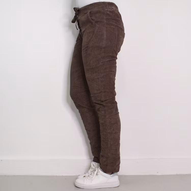 Stretchig Byxa Cord Pecan FANGO - Marta du Chateau