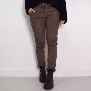 Stretchig Byxa Cord Pecan FANGO - Marta du Chateau