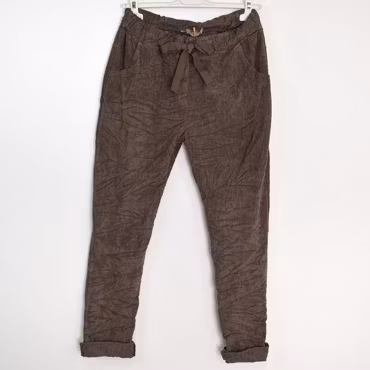 Stretchig Byxa Cord Pecan FANGO - Marta du Chateau