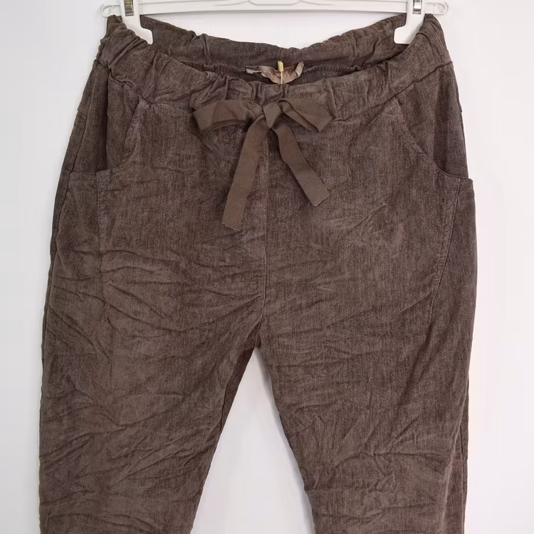 Stretchig Byxa Cord Pecan FANGO - Marta du Chateau