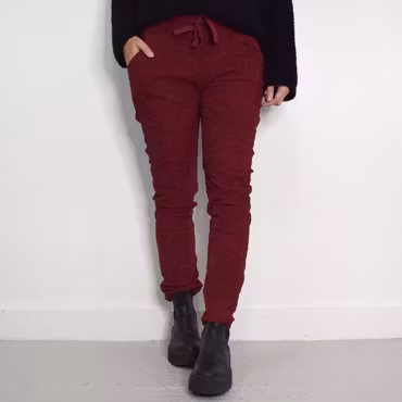 Stretchig Byxa Cord Pecan BORDEAUX - Marta du Chateau