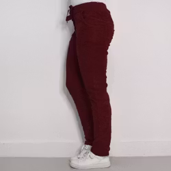 Stretchig Byxa Cord Pecan BORDEAUX - Marta du Chateau
