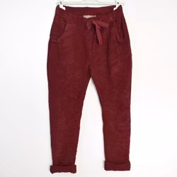 Stretchig Byxa Cord Pecan BORDEAUX - Marta du Chateau