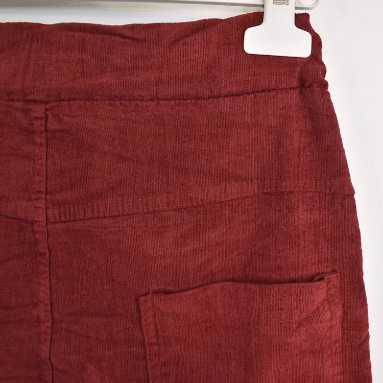 Stretchig Byxa Cord Pecan BORDEAUX - Marta du Chateau