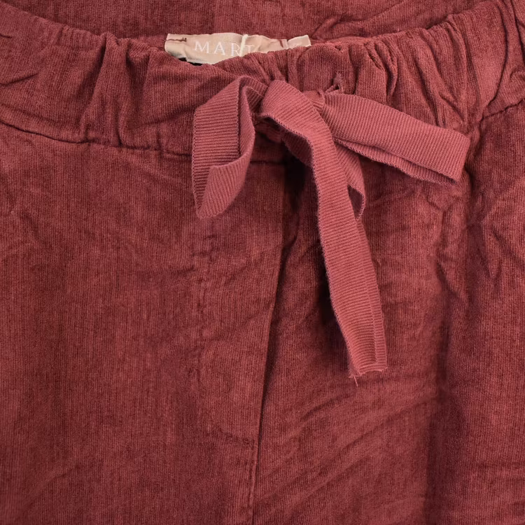 Stretchig Byxa Cord Pecan BORDEAUX - Marta du Chateau