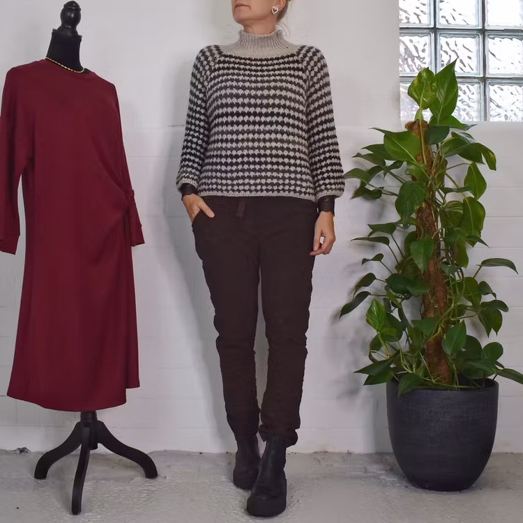 Stretchig Byxa Cord Pecan MORO - Marta du Chateau