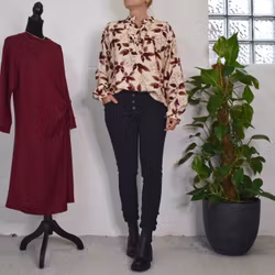 Blus Krås Joceline BEIGE - Marta du Chateau