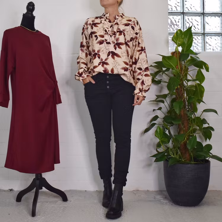 Blus Krås Joceline BEIGE - Marta du Chateau