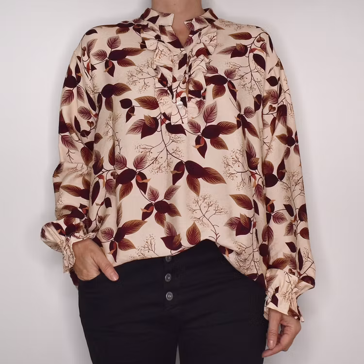 Blus Krås Joceline BEIGE - Marta du Chateau